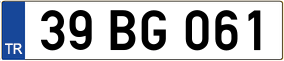 Trailer License Plate